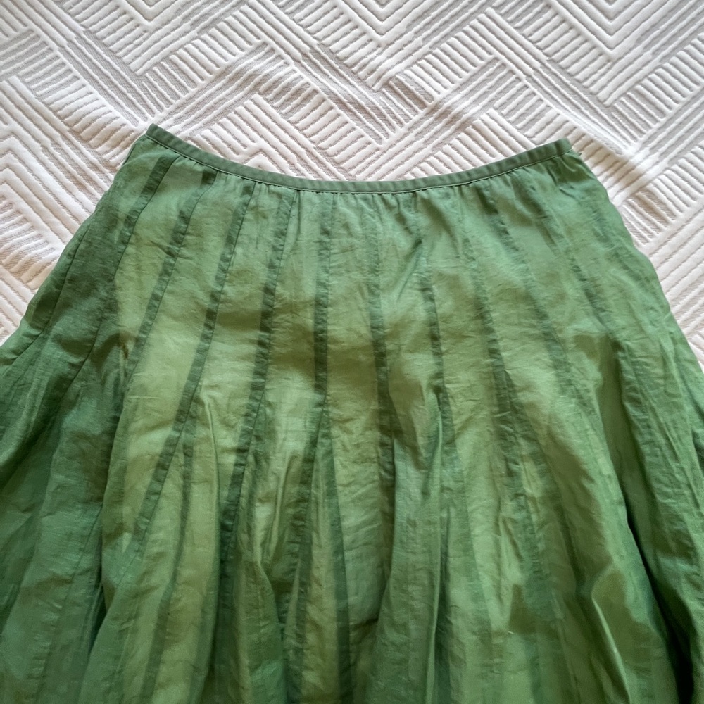 Anthropologie Green Skirt - Picture 4 of 12